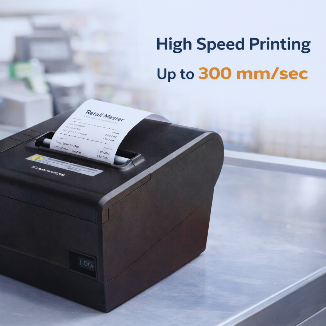 Thermal POS Billing Printer with Auto Cutter | USB | 80mm - Image 4