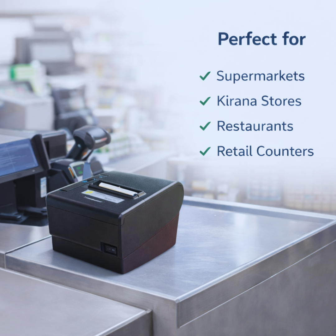 Thermal POS Billing Printer with Auto Cutter | USB | 80mm - Image 5