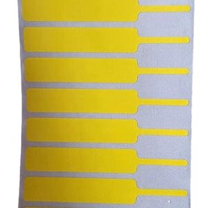 Matte Finish Jewellery Barcode Labels – Yellow | Fully Self Adhesive