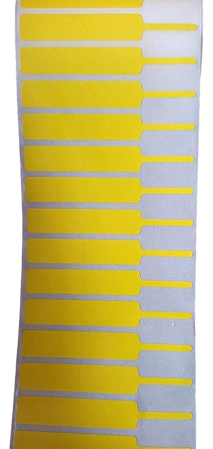 Matte Finish Jewellery Barcode Labels – Yellow | Fully Self Adhesive