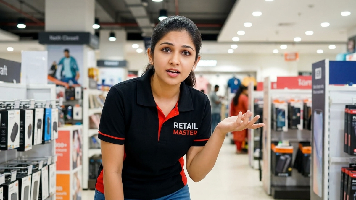 Complete retail POS billing setup with touchscreen billing machine