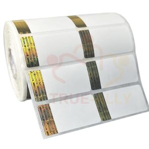 Holographic Chromo Barcode Label - 2 x 1, 2 Ups - 2000 Labels/Roll