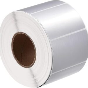 Silver Non tearable  Labels Glossy 60mm x 40mm - 500 /Roll