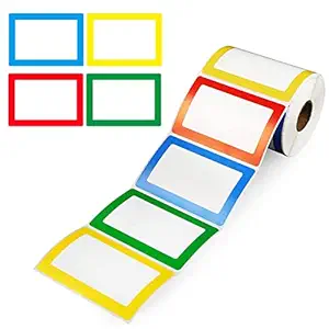Color Barcode Label Stickers,  3.5"x2.3" Self Adhesive Tags