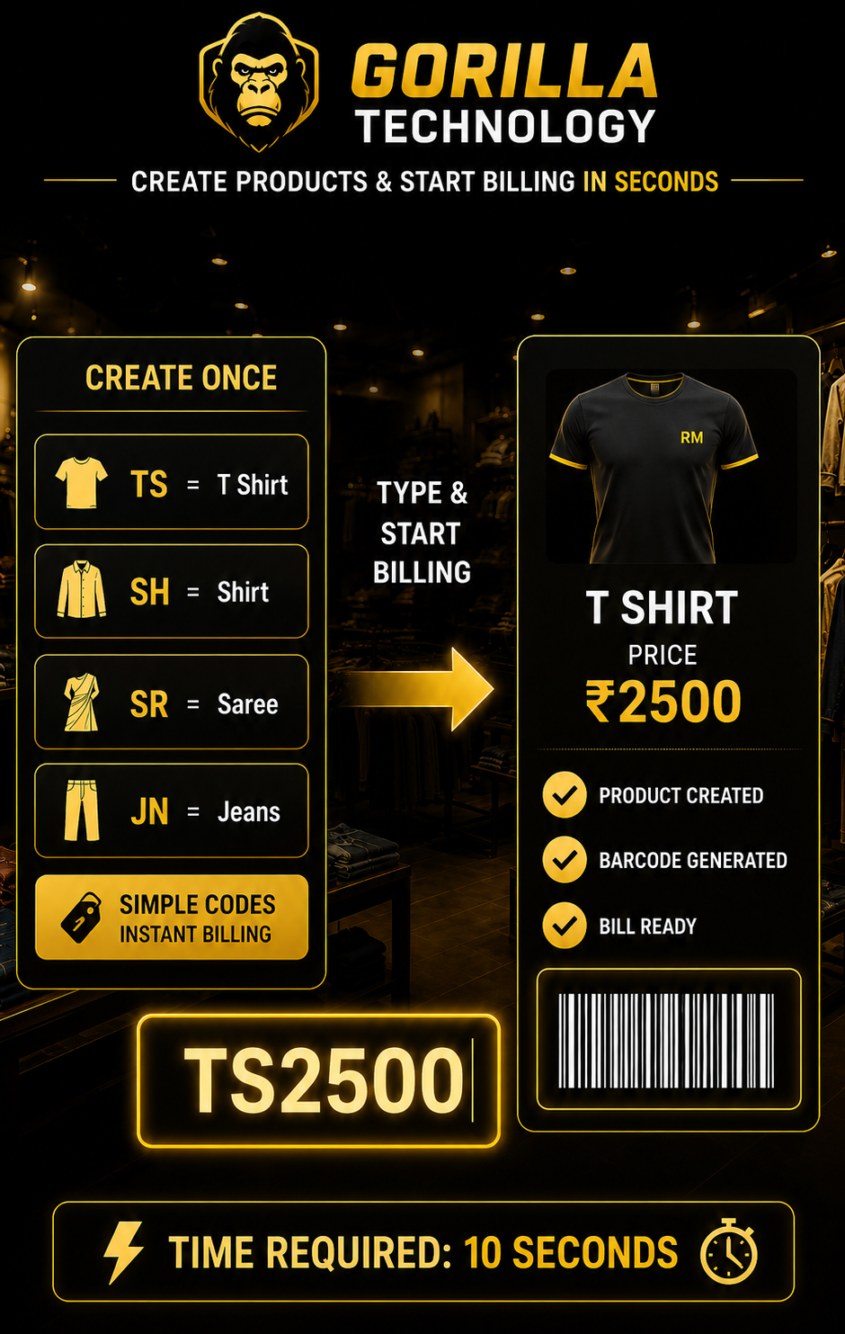 Gorilla Technology Instant Product Creation and Billing